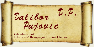 Dalibor Pujović vizit kartica